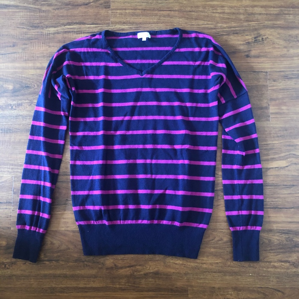 Pixley Striped V-Neck Sweater
